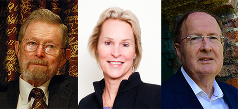 Left to right: 2018 Nobel winners George Smith, Frances Arnold, and Gregory Winter.