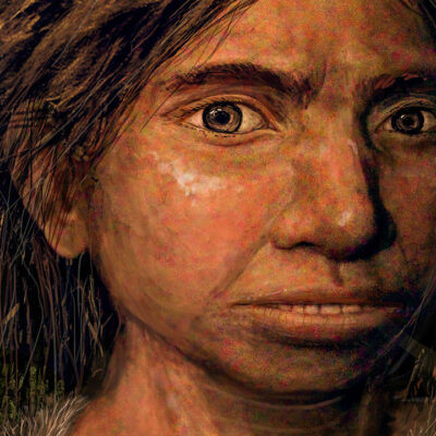 An artist's reconstruction of a Denisovan girl.