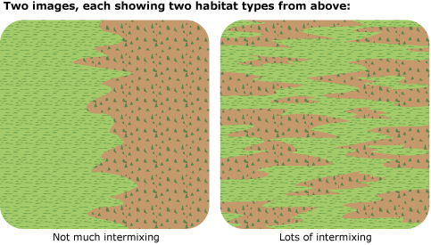Intermixed habitat types