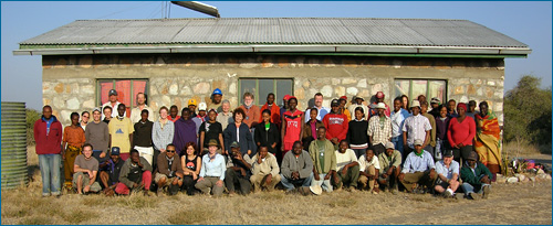 The international, interdisciplinary team at Olduvai