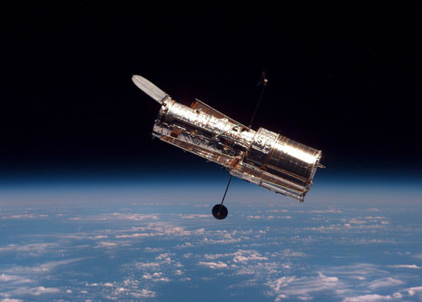 NASA's Hubble Space Telescope over Earth